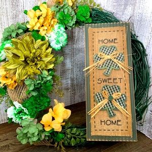 St Patrick’s Day Wreath Handmade